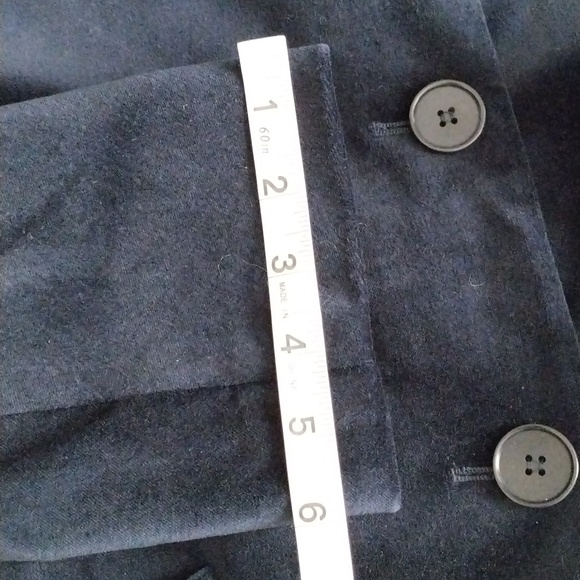 NWT Talbots 2P Navy Blue Velour Blazer Sport Coat - Picture 6 of 16